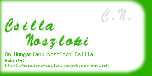 csilla noszlopi business card